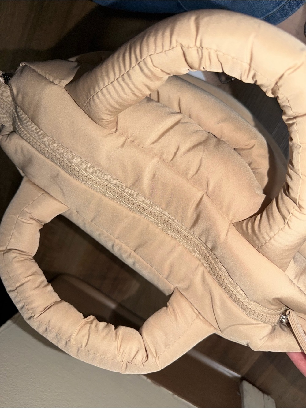 Wilo The Label Quilted Tote ๐ค | Beige | NWT - Picture 4 of 9